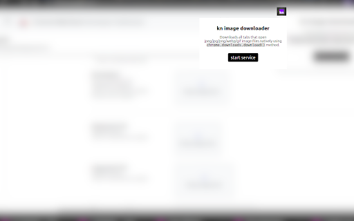 KN Image Downloader :: Downloads all tabs that open jpeg/jpg/png/webp/gif image files natively using chrome.downloads.download() method.