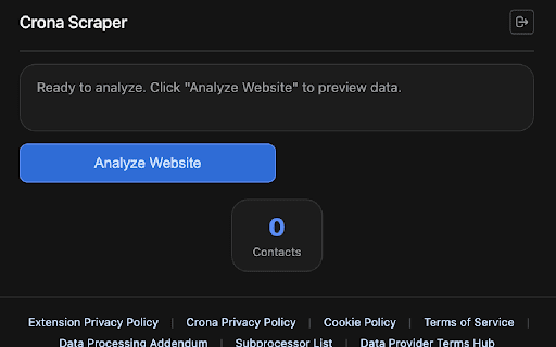 Crona Scraper :: Universal scraper for structured lists and directory pages. Extracts companies, contacts, and data from B2B sources.