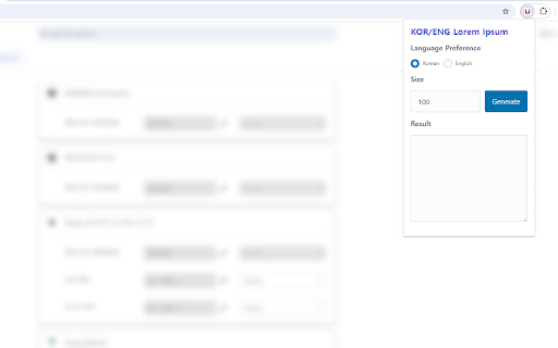 KOR/ENG Lorem Ipsum :: Simple Korean/English Lorem Ipsum Generator