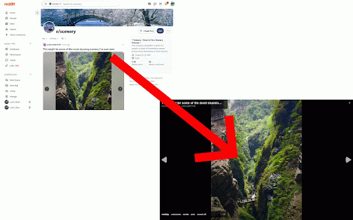Presentation Mode for Reddit :: Turn the Reddit page you are browsing into a media slideshow.