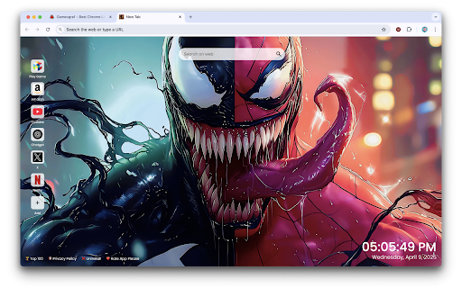 Venom VS Spider-Man Live Wallpaper :: Witness the clash with Venom VS Spider-Man Live Wallpaper – two titans collide in a symbiotic showdown on your new tab.