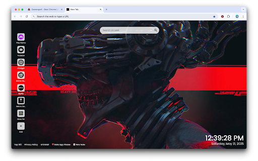 Cyberpunk Skull Soldier Live Wallpaper :: Dive into a futuristic dystopia with Cyberpunk Skull Soldier Live Wallpaper!
