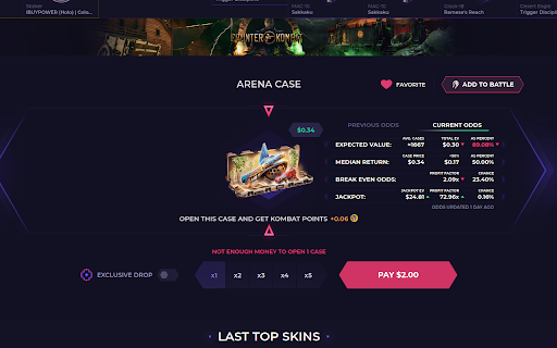 SkinCalcPlus :: SC+ provides additional features to Skin.Club to help the user make more informed decisions throughout the site.