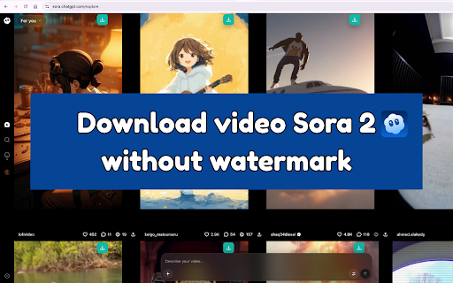 Download video Sora 2 without watermark :: Download Sora 2 videos without watermark.