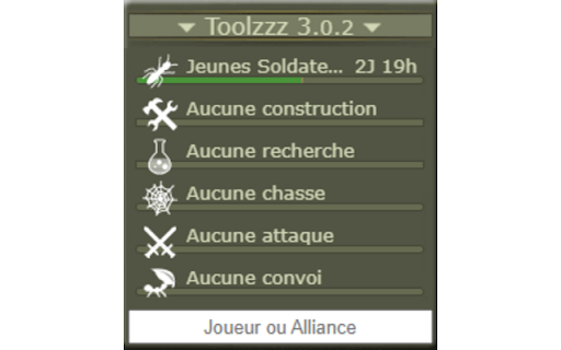 Toolzzz :: Extension pour www.fourmizzz.fr.