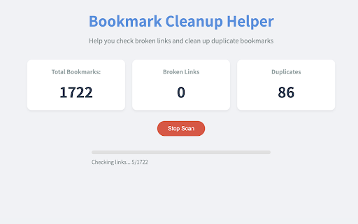 書籤清理小幫手 :: 協助您檢查失效連結並清理重複書籤