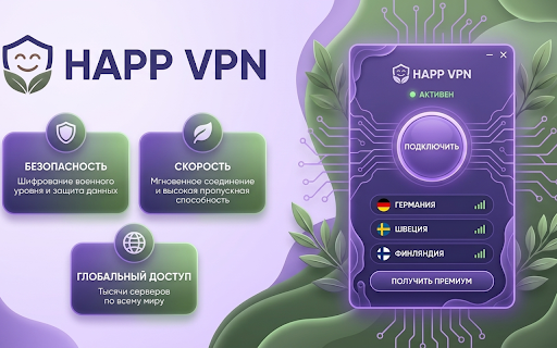 Happ VPN — Работает в РФ без перебоев :: Спокойный доступ онлайн и отдельный вход в премиум.