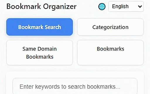 Bookmark Organizer :: Automatically analyze bookmarks and provide categorization suggestions, manage duplicate domains, and support bookmark search