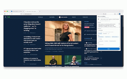 LinkWise :: Save the current page to LinkWise with one click and AI keywords.