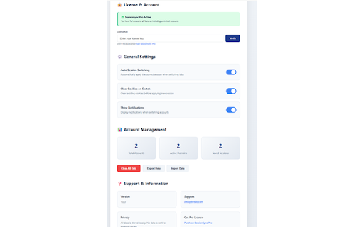 SessionSync Pro - Multi-Account Manager :: Manage multiple accounts on any website with isolated sessions. Perfect for social media managers and freelancers.