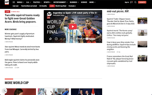 Rose-Colored Glasses :: Rewrites news headlines into happier versions. Sarcasm slider included.