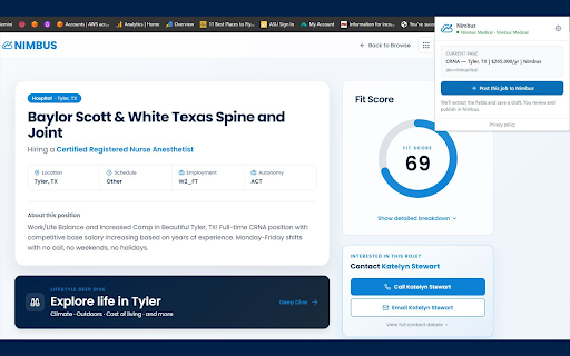 Nimbus — Post to Nimbus :: Turn any job page into a Nimbus draft in two clicks. Works with your ATS, careers pages, and aggregators — no integration required.