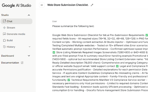 tldr.ai :: Instantly summarize any webpage with AI. One-click content extraction and AI-powered summaries via Google AI Studio.