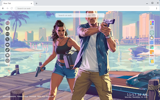 GTA 6 Vice City Live Wallpaper :: Transform your new tab with stunning GTA 6 Vice City live HD wallpapers for an immersive gaming experience every time you open ...