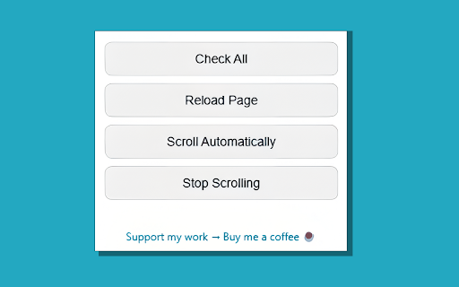 Check All - Pro! :: Check/Uncheck all checkboxes + reload + auto-scroll.