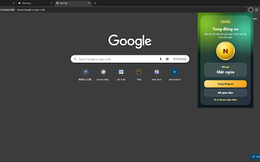 Simple Coin Flip :: Tung đồng xu ngẫu nhiên ngay trong popup.