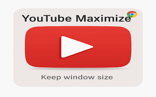YouTube Maximize :: Expand YouTube videos to fill your entire browser window for a clean, immersive viewing experience