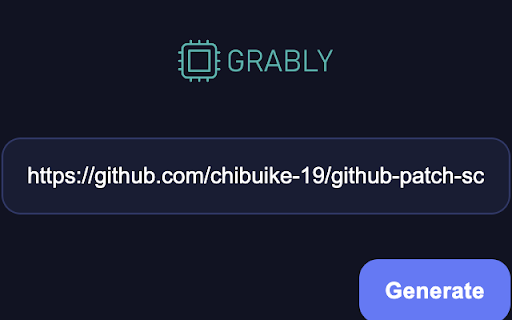 Grably :: Extract github email in a single click