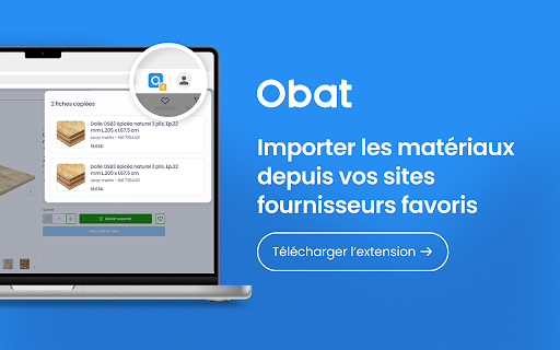 Obat :: Copiez facilement les produits de vos fournisseurs favoris vers vos devis, factures et bibliothèque de produits Obat