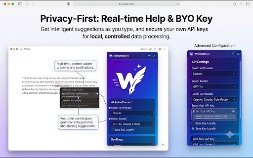 WriteMate AI :: Generate emails instantly with context-aware AI on Gmail and Outlook. Includes tone control, thread summary, and smart replies.