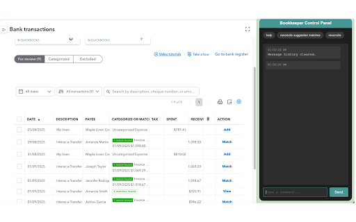 Bookkeeper QuickBooks Extension :: QuickBooks Automation by book-keeper.ai