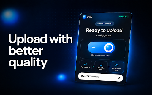 Midx Upload Method - TikTok 120 FPS :: Upload TikTok videos with better quality and a cleaner creator workflow.