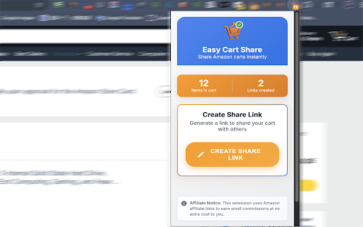 Easy Cart Share for Amazon :: Share your Amazon cart instantly with friends and family. Generate links in seconds!
