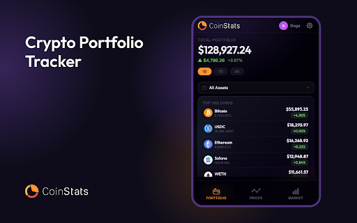 CoinStats - Crypto Portfolio Tracker :: Live crypto prices, portfolio tracking, coin search, and market stats from CoinStats — right in your toolbar.