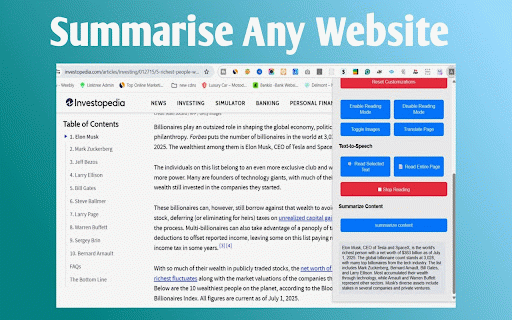 Accessibility Enhancer :: Customize themes, fonts, highlight text, and enable distraction-free reading with summarization.