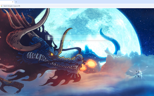 Luffy Gear 5 Vs Kaidou One Piece Live Wallpaper :: Luffy in his Gear 5 form faces off against Kaido in full Azure Dragon form under a massive glowing full moon in the night sky.