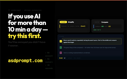Claude Chat HUD — Keyboard Overlay for AI Chats :: Keyboard hints for ChatGPT, Claude, and Gemini. Drill into any AI response — block, sentence, or word — then copy or fire a prompt.