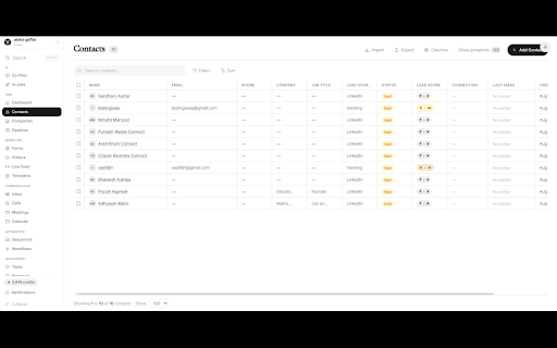 Eutexa for LinkedIn :: Send the LinkedIn messages your sequences queue up, record the replies, and add people to your Eutexa CRM without retyping them.