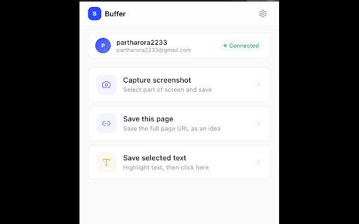 Buffer Capture :: Capture content from any webpage and save it to Buffer