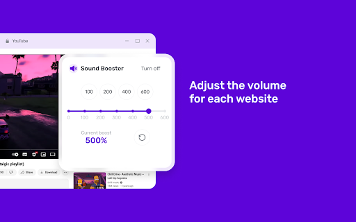 Volume Booster :: Enhance your browser's sound – ideal for YouTube, Twitch, and streaming! Instantly enjoy louder audio and deeper bass!