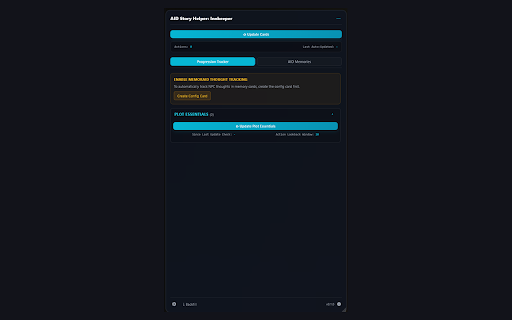 AID Story Helper :: Local archive + character tracking for AI Dungeon.