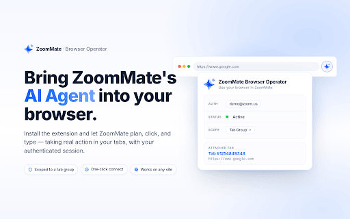 ZoomMate Browser Operator :: Browser operator for ZoomMate
