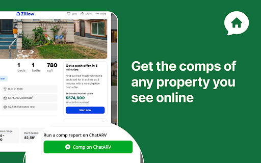ChatARV :: Quickly comp properties on ChatARV directly from Zillow