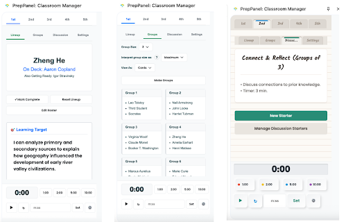 PrepPanel: Classroom Manager :: An all-in-one classroom manager with smart student picker, group generator, seating chart, timer, pacing tracker, and more