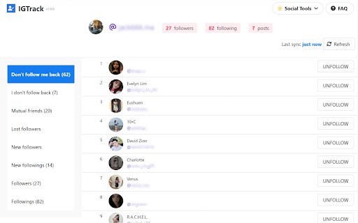 Follower & Unfollower Tracker :: IG Track, an Instagram Tracker, offers insight for Instagram user to follow and unfollow easily.