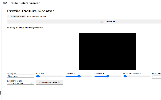 Profile Picture Creator :: Create custom profile pictures with shapes, borders and colors.
