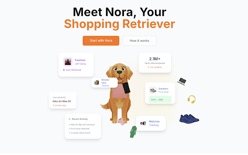 Nora :: Nora remembers everything you shop to turn online chaos into confident decisions