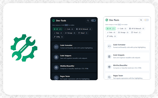 Dev Tools - Web Dev Tools Suite :: Essential web dev tools: code formatter, minifier, base64 encoder, regex, color picker, JSON syntax validator, QR generator & more.