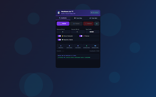 Hechicero de TT - Asistente CRM :: Asistente CRM para optimización del flujo de trabajo. Productividad y organización.
