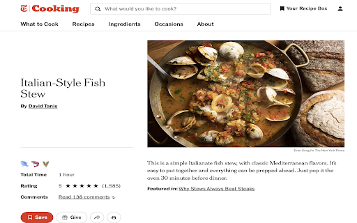 Smarter Recipes - NYT Cooking Enhancer :: Detects allergens in NYT Cooking recipes and displays icons above the ingredient list.