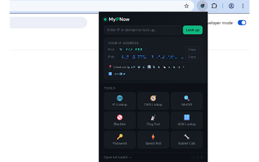 MyIPNow – IP & Network Tools :: Instant IP lookup, DNS, WHOIS, blacklist check, ping test, ASN lookup & password generator. Free network toolkit for your browser.