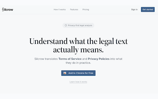 Silcrow - Clear Legal Terms :: Understand and simplify legal terms