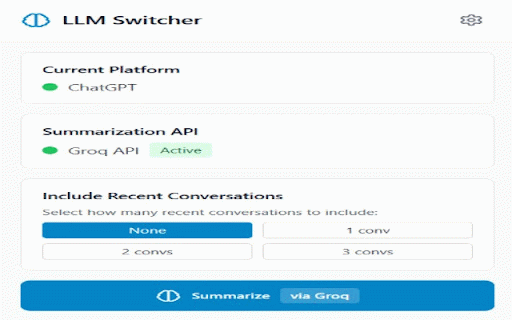 LLM Switcher :: Seamlessly transfer conversations between LLM platforms