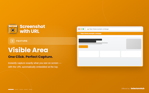 Screenshot with URL :: Capture visible, selected area, or full page screenshots with URL bar, record screen, edit and annotate