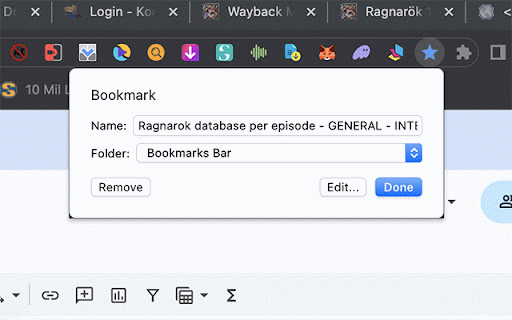 Old Chrome Bookmarks Button :: Restores Chrome 63's classic Add to Bookmarks popup with folder memory