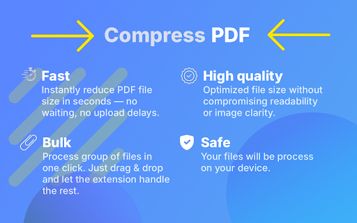 Сompress PDF – Fast & High-Quality Tool :: Easily compress large PDF files while keeping top quality: reduce PDF size with high-speed performance and sharp resolution.